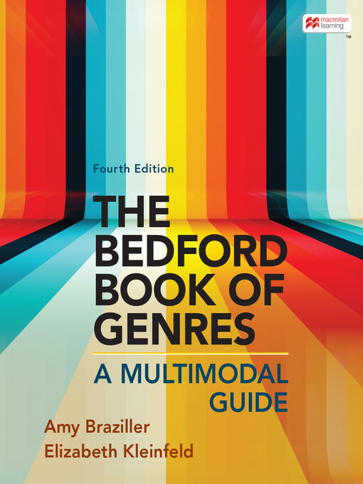 Title details for The Bedford Book of Genres by Amy Braziller - Wait list